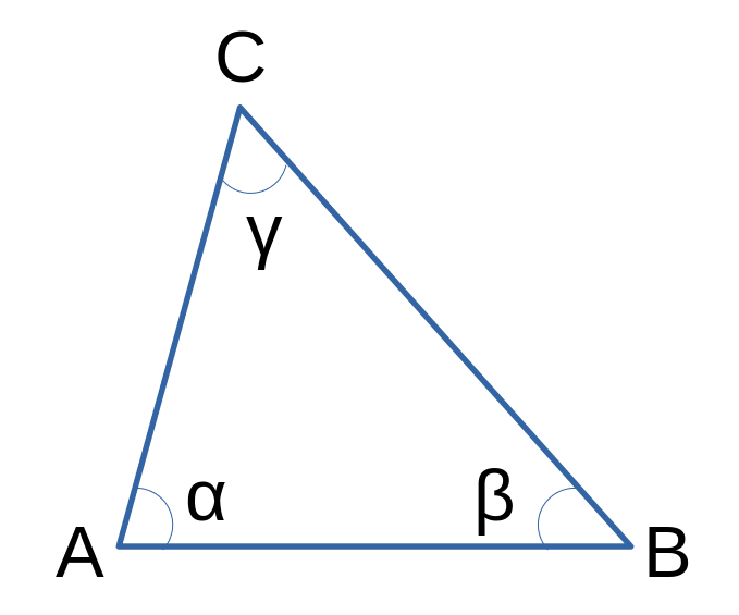 Un triangle quelconque ABC